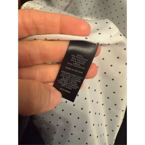 Express Black Single Button Notch Lapel Collar Lined Career Blazer Size 4 - Picture 6 of 6